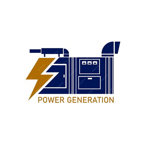Vector electric power generator and lighting | Premium Vector