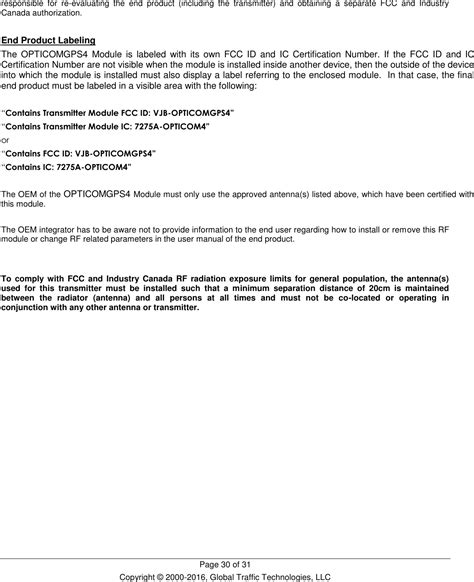 Global Traffic Technologies OPTICOMGPS4 Opticom GPS 79-1000-1277-0 User ...