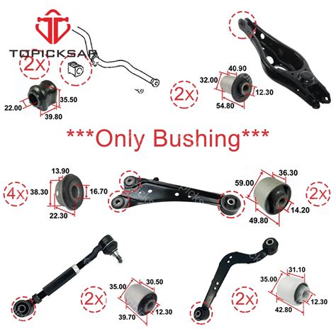 TOPICKSAP-Rear-Control-Lateral-Trans-Arm-Bushings-Set-14pcs-Bushings ...