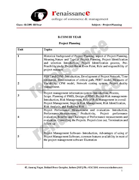 B.COM 3rd Year Project Planning: Comprehensive Study Guide and Notes ...