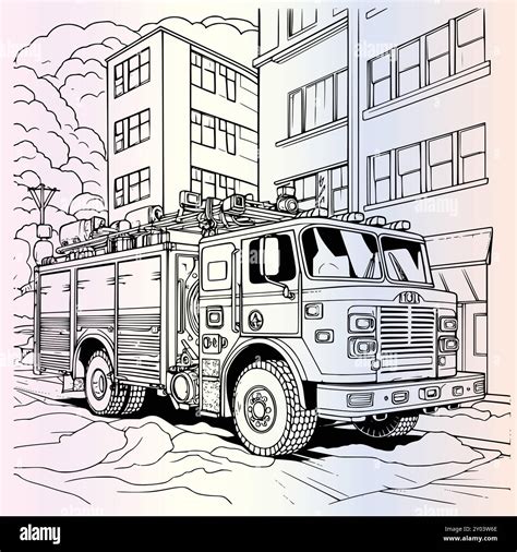 Printable Fire Truck Coloring Pages Firefighter [2025]