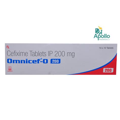 Omnicef O 200 Tablet | Uses, Side Effects, Price | Apollo Pharmacy