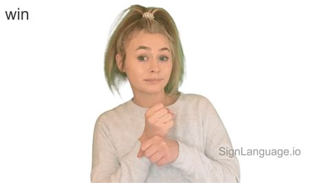Image result for Win Sign Language