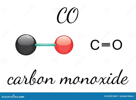 Carbon Monoxide Molecule Model