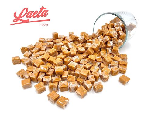 Buy LaetaFood Classic Chewy Caramel Squares Candy, Individually Wrapped ...