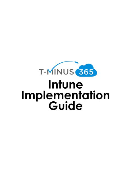 Intune-Implementation- Tminus - Intune Implementation Guide Guide ...