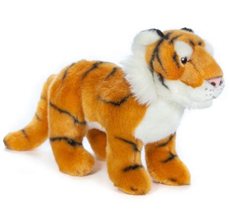 Standing 12 Inch Stuffed Tiger Plush Animal Kingdom Collection | Tiger ...