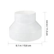 Buy Duct Reducer Pipe Air Ducting Connector Straight Flange Adapter ...