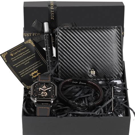 BSTcentelha Men Gift Set Mens Wacth Set Mens Gift Father Boyfriend Gift ...