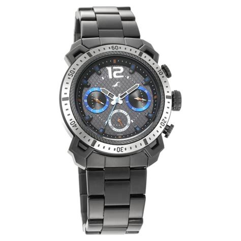 Buy Online Fastrack All Nighters Quartz Analog Black Dial Stainless ...
