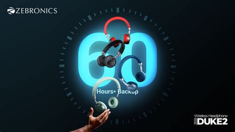 ZEBRONICS Zeb-Duke 2, with 60h Backup, BT v5.4, Gaming Mode, ENC, Deep ...