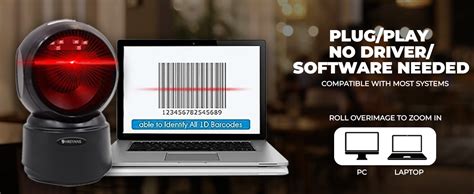 Shreyans 1D 2D QR Hands-Free Desktop Barcode Scanner | Table Top Plug ...