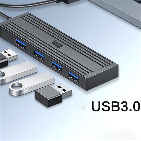 KAWAU H305-120 High Speed 4-Port USB Hub USB 3.0 Splitter Expander for ...