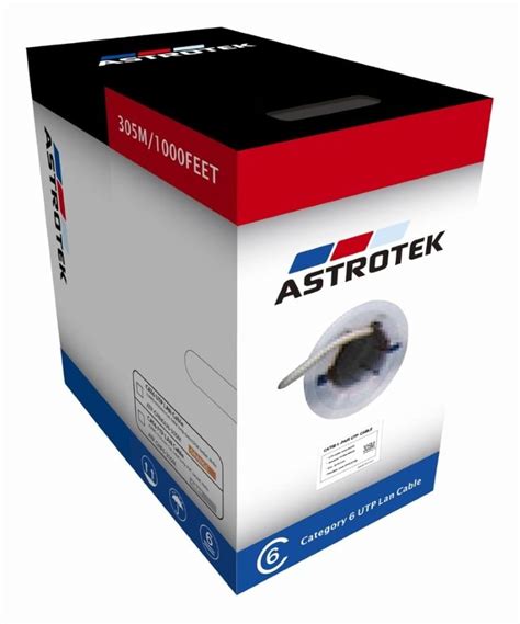 ASTROTEK CAT6 UTP Cable 305m Roll - Orange Full 0.55mm Copper Solid ...