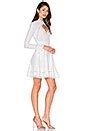 NICHOLAS Lace Insert Keyhole Front Dress in White | REVOLVE