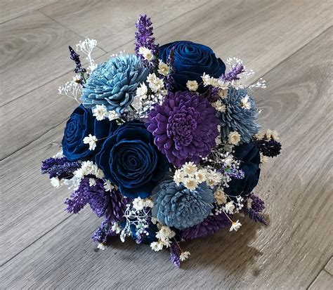 Purple And Blue Flowers Bouquet Out Of The Blue Flower Bouquet