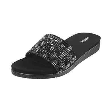 Mochi Women's Synthetic Sandals (35-4647) : Amazon.in: Shoes & Handbags