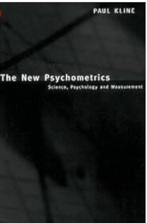 Buy The New Psychometrics: Sciences, Psychology and Measurement Book ...