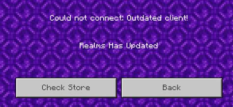 Image result for Minecraft Bedrock Outdated Client
