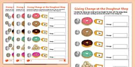 Check Your Change from £1 Worksheet