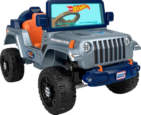 Amazon.com: Power Wheels Hot Wheels Jeep Wrangler Toddler Ride-On Toy ...