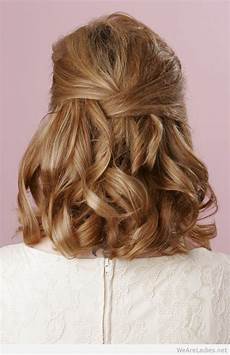Half Up Half Hairstyles Medium Hair by Half Up Half Curly Hairstyle For Medium Length Hair Half Up Half Hairstyles Medium Hair
