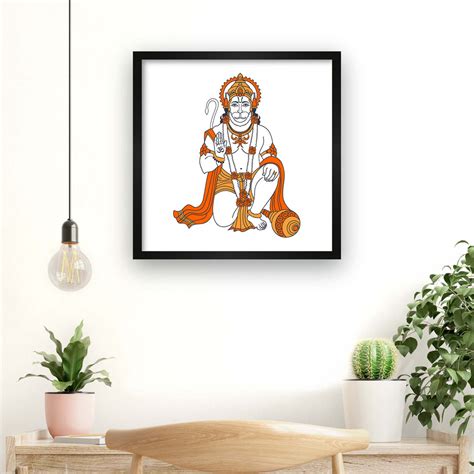 Jai Hanuman, Hanuman wall art, Inspiring Prayer – KRITINOVA INDIA