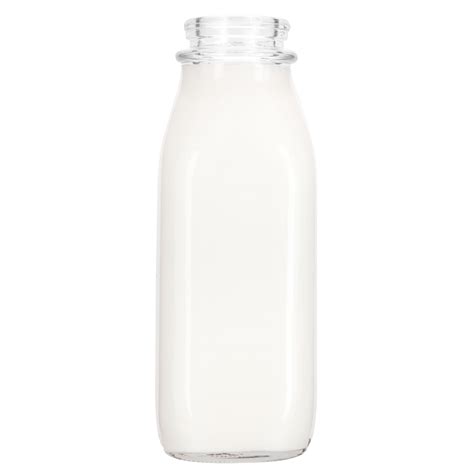 16 oz. Tall Pint Clear Glass Milk Bottle - The Cary Company