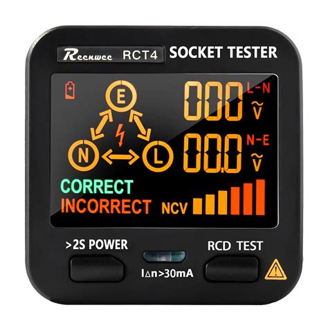 Makingtec Outlet Tester With Lcd Voltage Display Rcd Socket Circuit ...