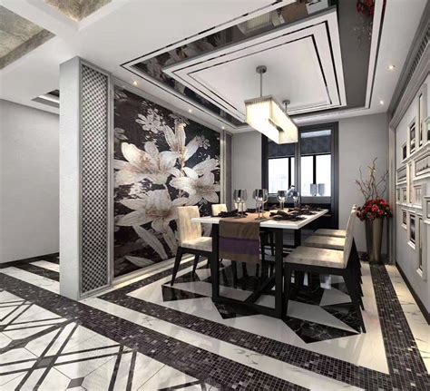 炫酷黑白灰，120平米三室一厅装修效果图-中国木业网