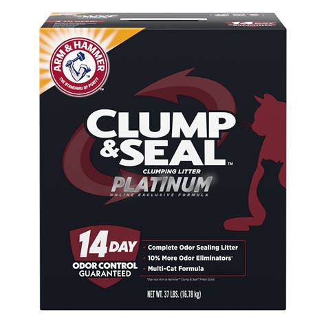 ARM & HAMMER Clump & Seal Platinum Multi-Cat Litter 37lb for sale ...