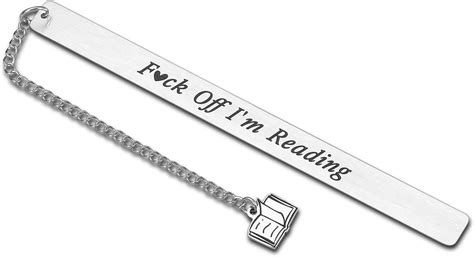 Buy Bookmarks for Book Lovers Fuk Off I'm Reading Funny Reader Gifts ...