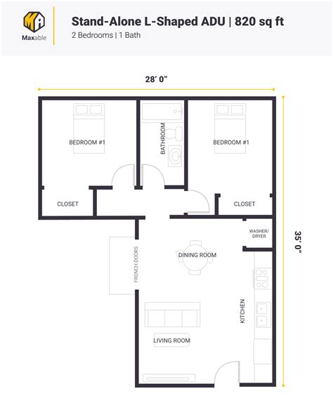 5 Free ADU Floor Plans to Inspire Your Project - Maxable