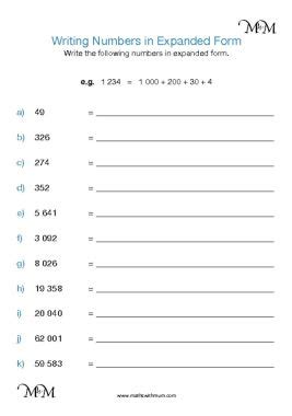Image result for Writing Numbers in Expanded Form