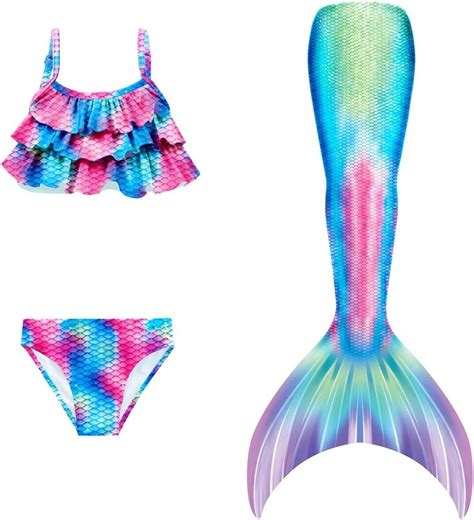 Cxquxse ermaid Tails for Girls, Cosplay Bikini Bathing Suits India | Ubuy