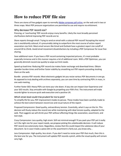 Image result for Reduce PDF File Size