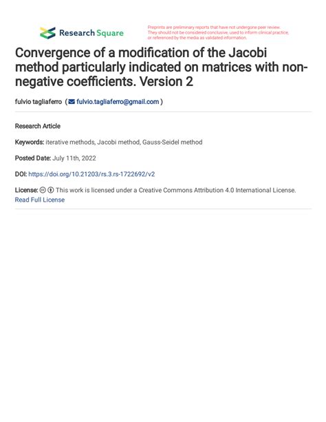 Image result for Jacobi method Convergence and Stability