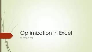 Image result for Linear Optimization Excel
