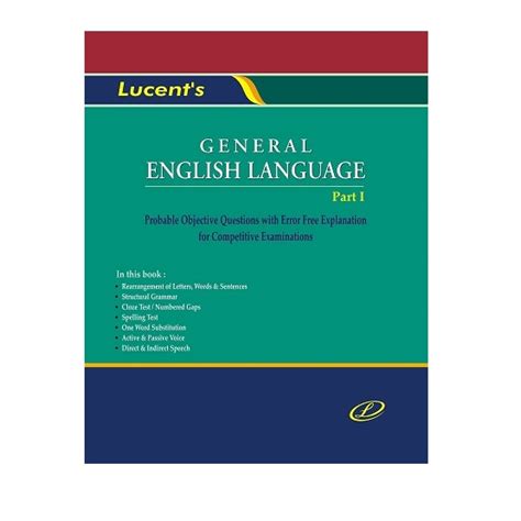 Lucent General English Language - Part 1 Objective Question with ...