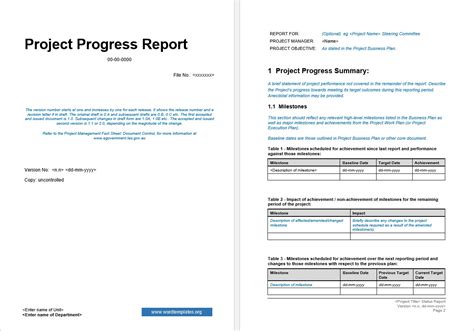Image result for Progress Short Report for Project Example
