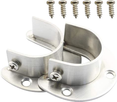 Buy TAODAN 2PCS 32mm Stainless Steel U Shape Clothes Wardrobe Closet ...