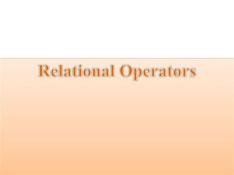Image result for Relational Operators