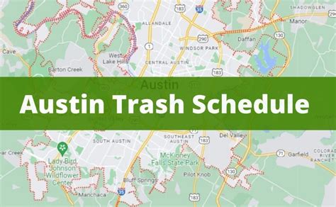 Bulk Trash Schedule Austin • Calendar, prices and accepted products