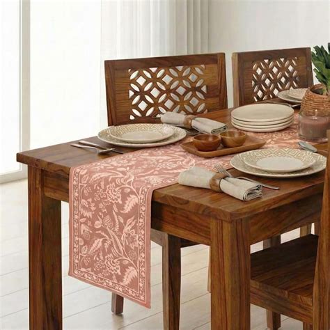 Buy Peepul Tree Handmade Table Runner-4 Seater| Cotton Canvas Fabric ...