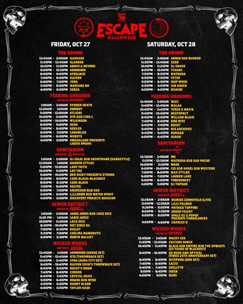Escape Halloween 2023 Set Times, Festival Map, And Essential Info | EDM ...