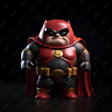 Premium Photo | Fat funny superhero illustration