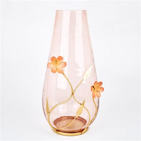 Buy Moksha Glass Floral Vase from Home Centre at just INR 1599.0