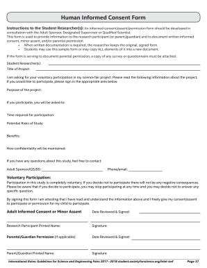 Student Consent Form Templates | pdfFiller