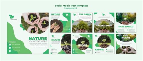 Organic social media post template | Free PSD