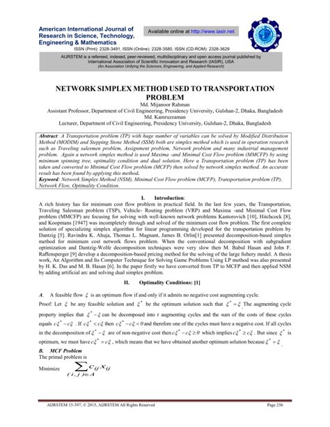 Image result for Simplex Method Transportation Problem